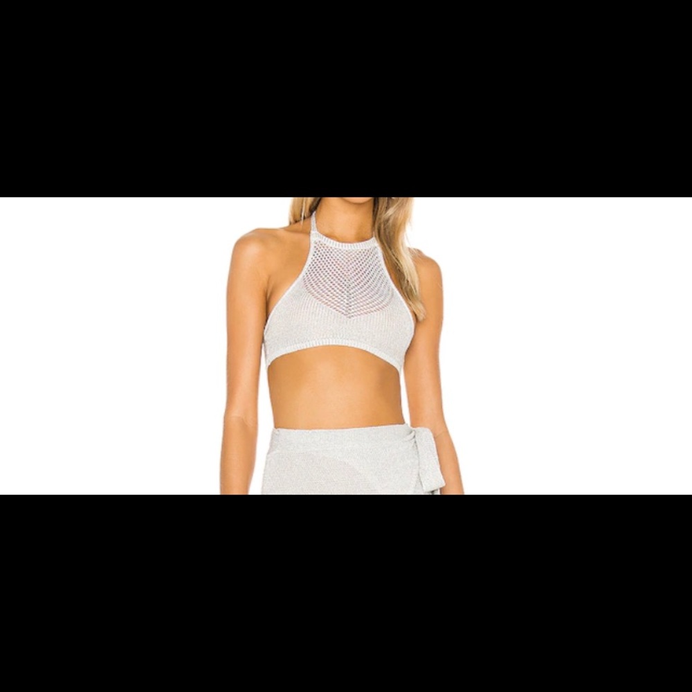 BRAND NEW Lovers + Friends crochet crop top